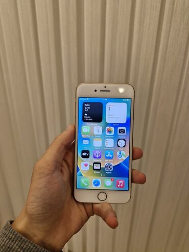 100 manata telefonlar kontakt home: IPhone 8, 64 GB, Matte Gold, Barmaq izi, Simsiz şarj, Sənədlərlə