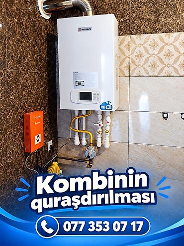 elektrik acar: Xidmət: Kombi quraşdırılması Təsvir: - Peşəkar quraşdırma və sazlama — 1