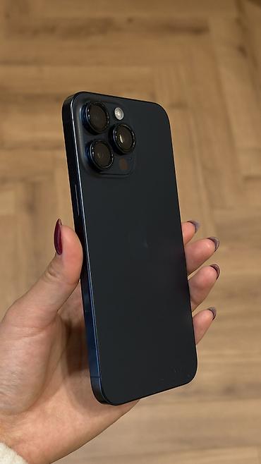 Техника и электроника: IPhone 15 Pro Max, Б/у, 512 ГБ, Синий, Чехол, Коробка, 90 % — 3