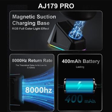 notebook adapter: AJAZZ AJ 179 PRO Gaming Mouse ●Sensor: Pixar Paw 3395 ●Weight: 58 qr