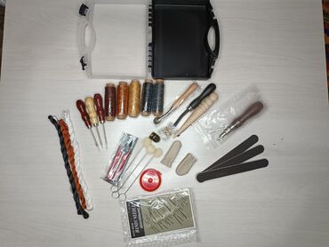 Курсы шитья: Набор по работе с кожей. пробойники, кромкорезы, стикер, ножницы — 33