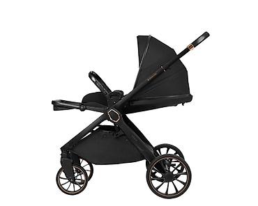 lakovi za decu: KIKKA BOO Kolica TIFFANY black set 2u1 sa tvrdom korpom SKU: KKB2 — 6