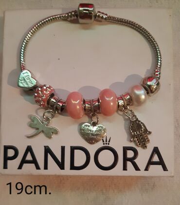 ženske torbe novi sad: Charm bracelet, Pandora, Material: Crystal, Pearl, Cubic zirconia