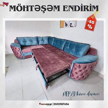 Divanlar: Künc divan, Yeni, Açılan, Bazalı, Parça, Ödənişli çatdırılma — 2