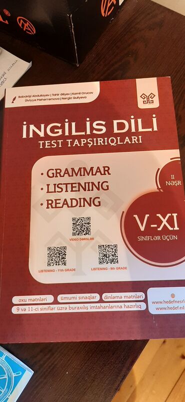 hedef kitabi yukle: Ingilis dili test tapsiriqlari 5-11ci sinifler ucun tep