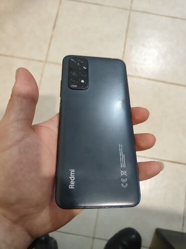 телефон флай cirrus 11: Xiaomi Redmi Note 11, 64 ГБ, цвет - Черный, 
 Отпечаток пальца