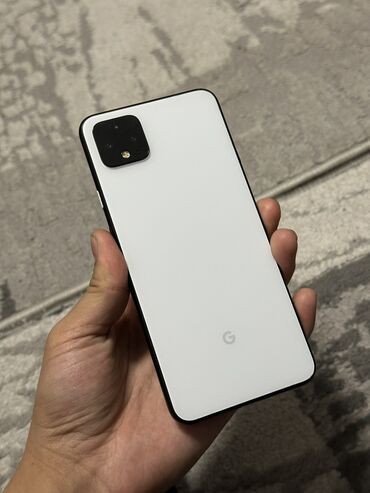 пиксель телефон: Google Pixel 4 XL, Б/у, 64 ГБ, цвет - Белый, 1 SIM, eSIM