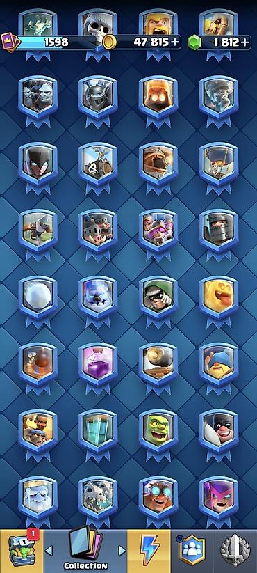 nerd sekilleri: Clash Royale hesabı – kolleksiya və resurslarla dolu oyun hesabı 10798 — 4