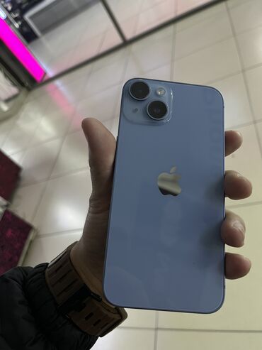 айфон бу купить: IPhone 14, Б/у, 128 ГБ, Голубой, Чехол, 85 %