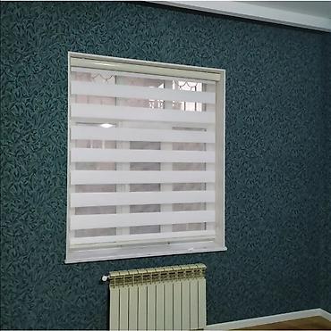 Rulon ştorlar: Zebra və klassik rulon pərdələr - Model: Zebra (şəffaf/örtülü — 1