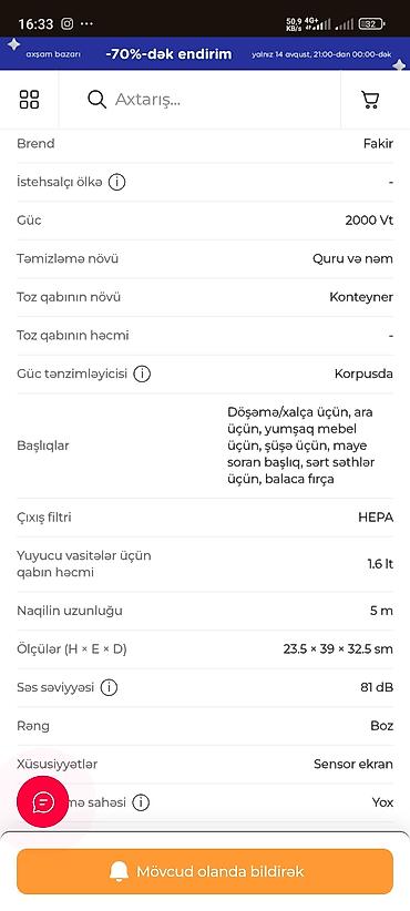 pilesos: Fakir – avtomobil üçün çoxfunksiyalı tozsoran və hava kompressoru — 5