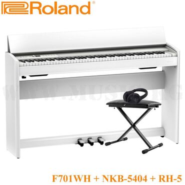 plate just cavalli: Осенняя Ация!!! Цифровое фортепиано Roland F701 WH + банкетка Nomad