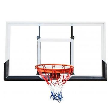 İdman və istirahət: Divara Bərkidilən Basketbol Lövhəsi 136x80 sm – Polikarbonat, Polad — 1