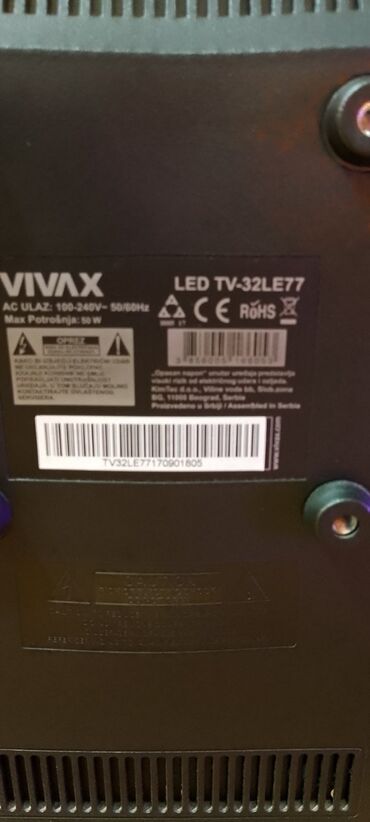 Televizori: TV Led tanki VIVAX 32 inča ili 82 dijagonala ekrana sa daljinskim — 2
