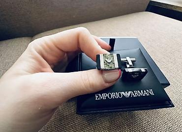 cutluk geyimleri: Emporio Armani manjet düymələri - Brend: Emporio Armani - Model — 3