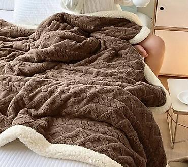 шикарное покрывало: Плед, Китай, Новый, Шерсть, Все сезоны, Плюшевый — 8