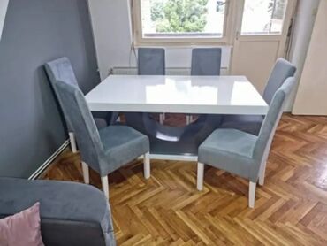 simpo komode i vitrine: Trpezarijski sto i stolice