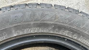385 55: Шины 205 / 55 / R 16, Зима, Б/у, Комплект, Легковые, Япония, Bridgestone — 2