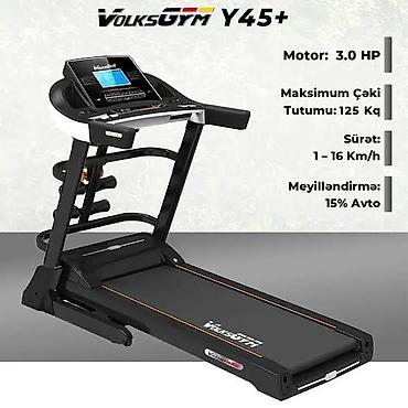 VolksGym Y45+ qaçış trenajoru - Motor gücü: 3.0 HP - Maksimum