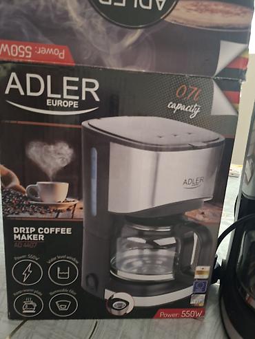 Техника для напитков: ADLER Europe AD 4407 damcılı qəhvəbişirən - Güc: 550 W - Tutum: 0.7 — 2