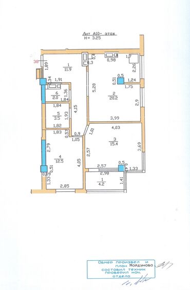 2 комнаты, 70 м², 10 этаж, ПСО (под самоотделку)