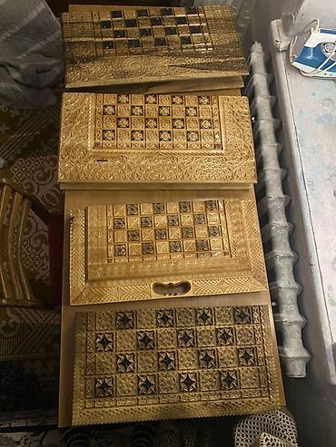 Нарды: Резные наборы нард/шахмат из ореха, ручная работа. Особенности: - — 9