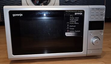 Mikrodalğalı sobalar: Mikrodalğalı soba Gorenje, Ayrıca dayanan, Qril ilə, rəng - Boz, İşlənmiş