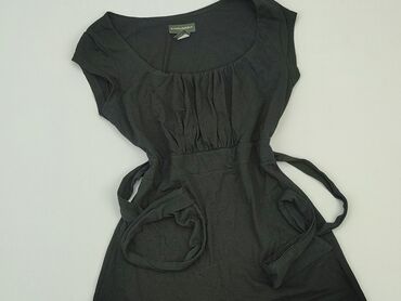czarne bluzki z tiulowymi rękawami: Blouse, S (EU 36), condition - Good