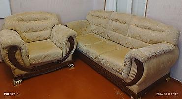 salon divanları: Klassik üslubda salon dəsti Tərkibi: - 3 nəfərlik divan - 1 ədəd — 1