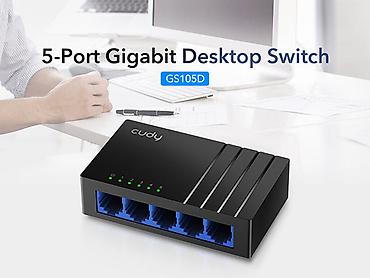 kommutator: Cudy GS105D 5-Port kommutator Cudy GS105D 5 portlu Fast Ethernet — 1
