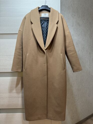 корейский пальто: Пальто, Осень-весна, Кашемир, Длинная модель, XS (EU 34)