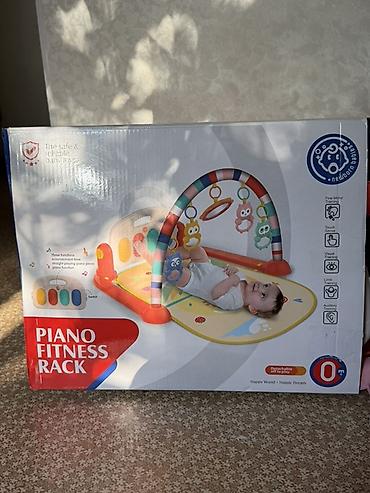 развивающая: Развивающий коврик с дугой и пианино HUANGER «Piano Fitness Rack» - — 2