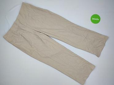 beżowy: Spodnie materiałowe damskie, rozmiar XL — 2
