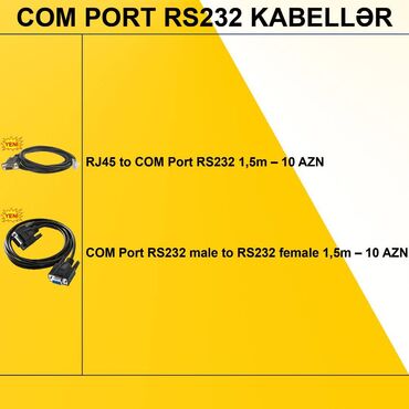 i̇pad mini 5: Kabellər “COM Port RS232” ⭐RJ45 to COM Port RS232 1,5m – 10 AZN ⭐COM