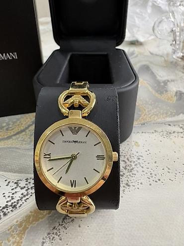 qolbaqlar instagram: İşlənmiş, Qol saatı, Emporio Armani, rəng - Qızılı — 3