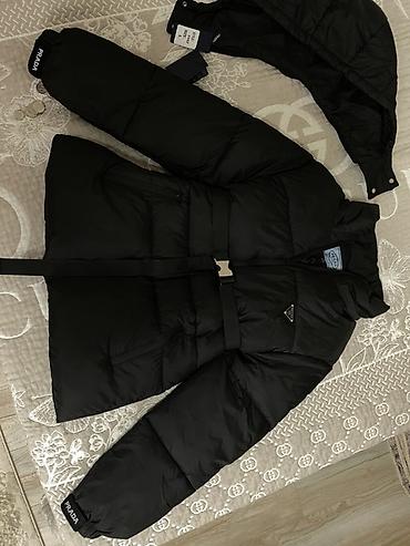 Пуховики и зимние куртки: Пуховик, Короткая модель, С поясом, L — 1