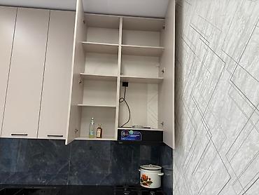 silver kitchen: Кухонный гарнитур модульный, прямая планировка. Ширина 3.12 Высота — 4