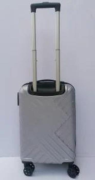 Putni koferi i torbe: Tvrdi ručni kofer na točkiće – srebrni - Materijal: čvrsta — 20