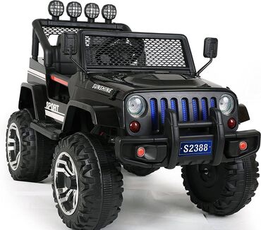 Uşaq üçün elektrik maşınları: Uşaq elektrik avtomobili Güclü Jeep 12V 2.4G 4WD Marka Jeep Jeep 4 — 4