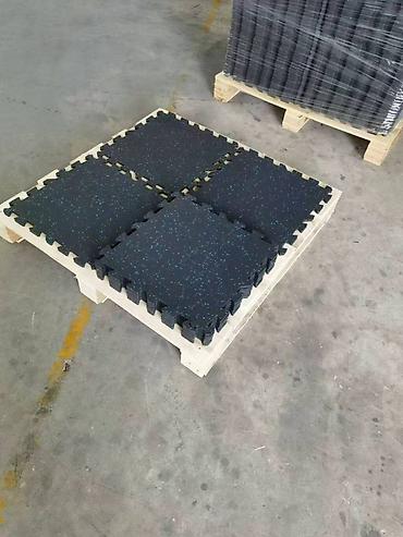 Модульные покрытия, пазлы: Плитка-коврик из резиновой крошки с замком «пазл» для спортивных и — 33