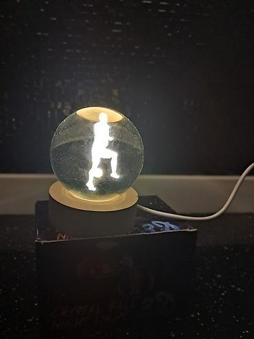 3d şəkillər: 3D “Crystal Ball Night Light” – LED gecə işığı - Şüşə kristal kürə — 2