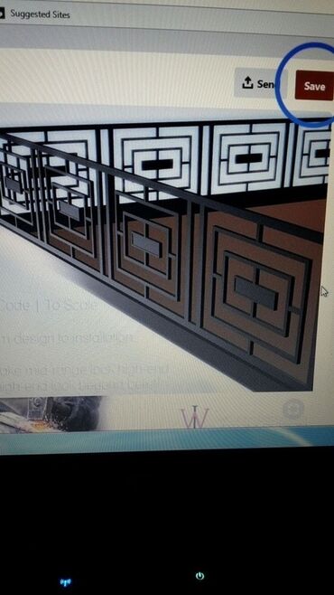 Обшивка лестниц: Металлические перила с геометрическим дизайном. Прочная конструкция — 9