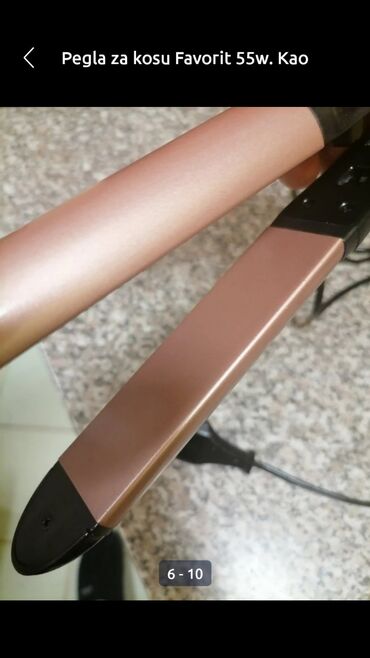 Prese za kosu: Pegla za kosu Favorit 55w kao nova je
 Mirjevo — 5