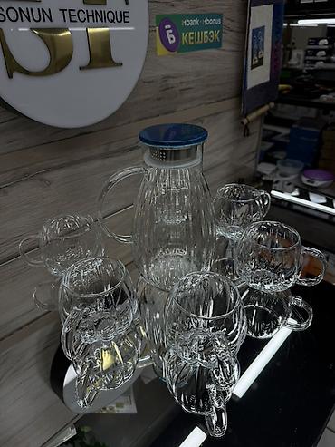 стеклянный кувшин: Набор для сервировки напитков DIAMONDS (ITEM NO: GPH-003/L7) - — 2