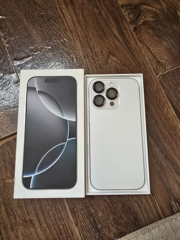 реалми gt 7 pro цена: IPhone 16 Pro, Колдонулган, 256 ГБ, White Titanium, Куту, 92 %