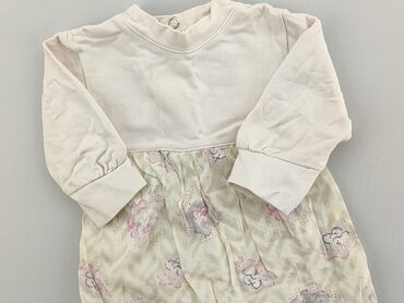 sukienka pudrowy róż koronka: Sukienka, 0-3 m, stan - Dobry
