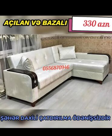 Divanlar: Künc divan, Yeni, Açılan, Bazalı, Parça, Şəhərdaxili pulsuz çatdırılma