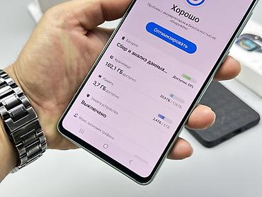 a 12: Samsung Galaxy A73 5G, Б/у, 128 ГБ, цвет - Черный, 2 SIM — 6