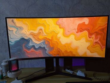 Kompüter və noutbuk aksesuarları: Samsung LC34H, 21:9, 2K, 3440×1440 Ultra WQHD, 100Hz 34 ekran