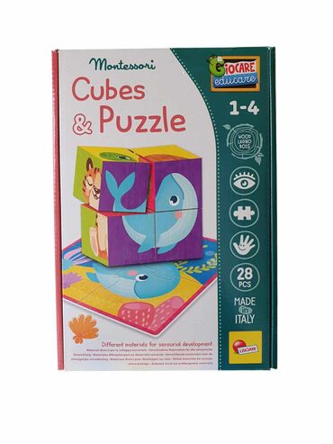 pertini toys панчево слике: 06. Montesori drvene kocke slagalice Lisviani edukativna igra od